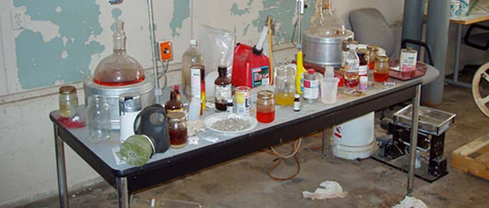 cleaning up home meth lab