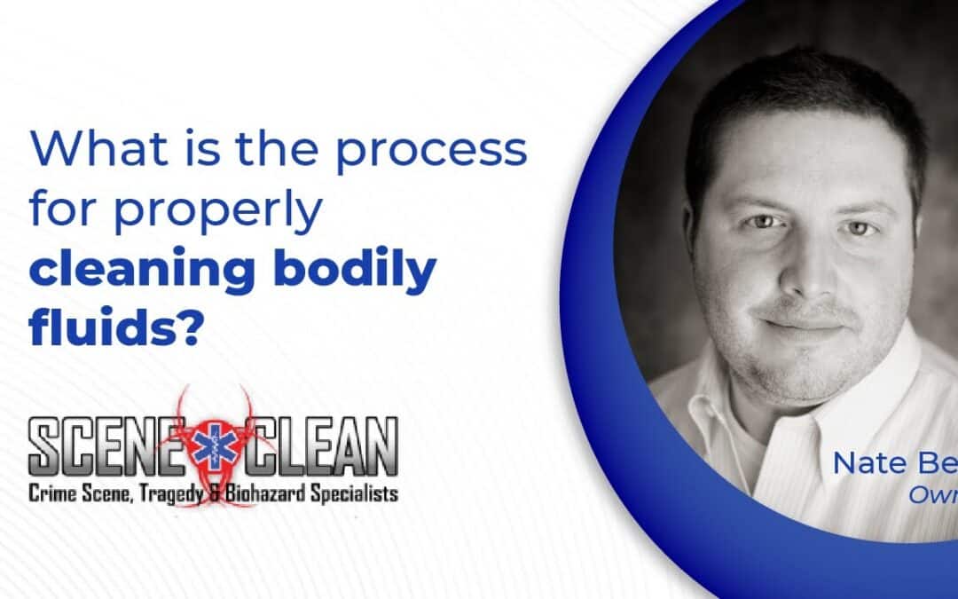 What Is the Process for Properly Cleaning Bodily Fluids?