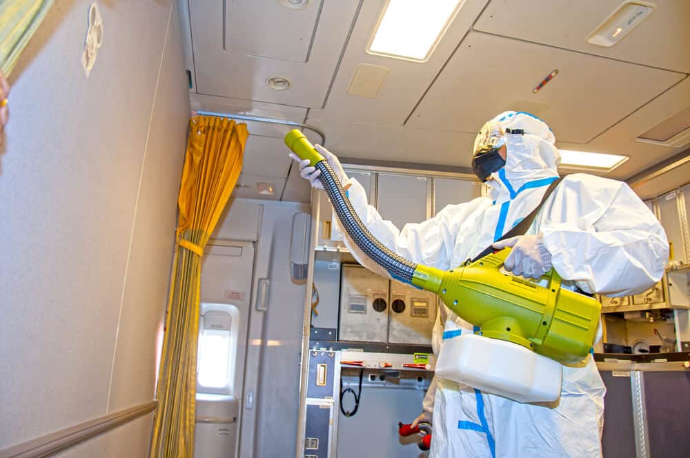 during a biohazard cleanup service