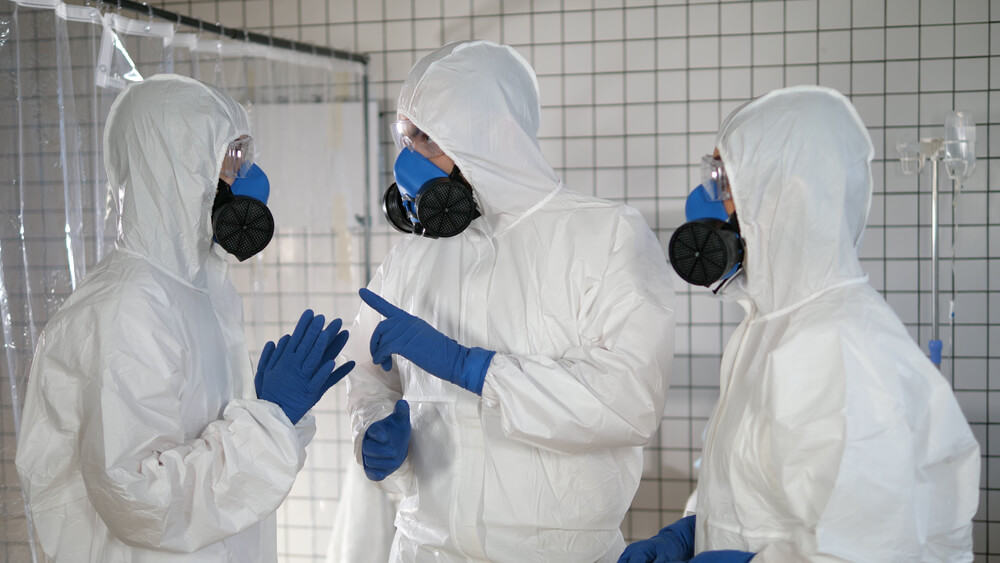 biohazard cleaning technicians receive