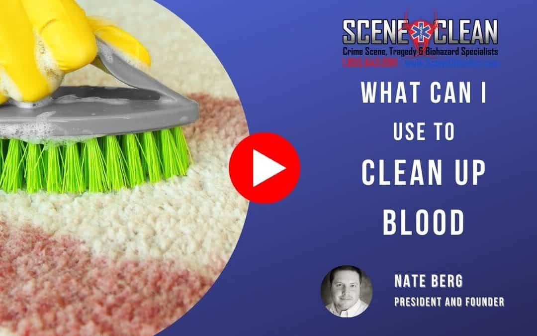 What Can I Use to Clean Up Blood?